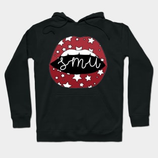 SMU Lips Red Stars Hoodie